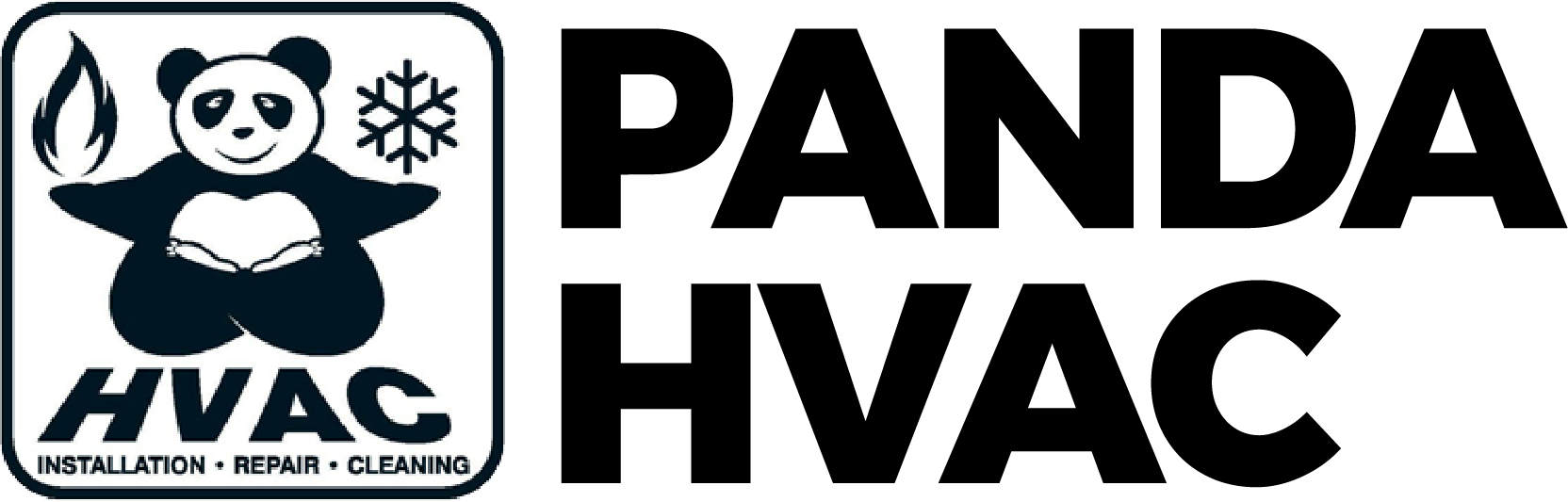 Panda HVAC Logo Horizontal