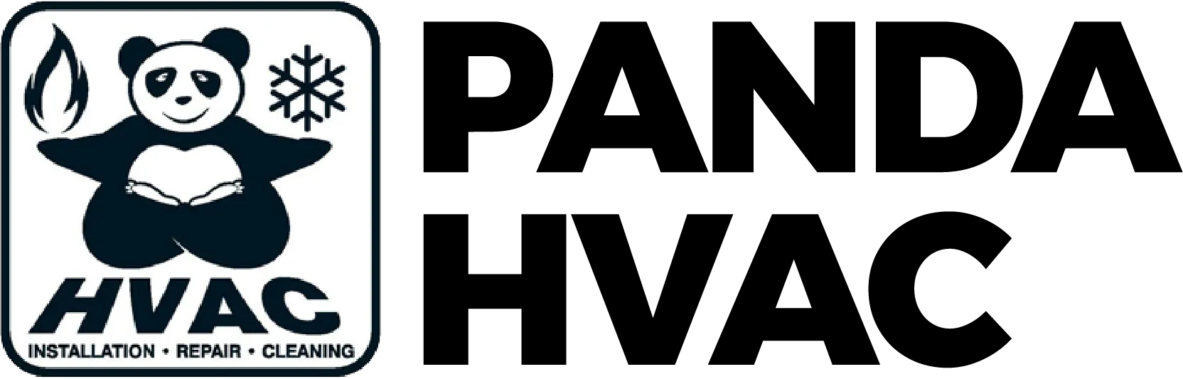Panda HVAC Logo Horizontal